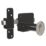 GateMate Black Double-Locking Euro Long Throw Lock 70mm
