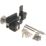GateMate Black Double-Locking Euro Long Throw Lock 70mm