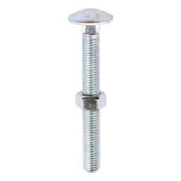 Timco Carriage Bolts Carbon Steel Zinc-Plated M12 x 110mm 25 Pack