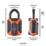 Squire CP50 ATLO Weatherproof  Combination  Padlock Orange 50mm