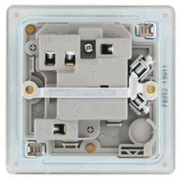 LAP  13A Switched Fused Spur with LED Brushed Stainless Steel