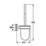 Grohe Start Cube Toilet Brush Set Chrome