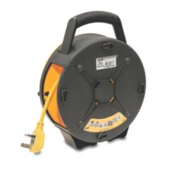 Stanley 13A 4-Gang 7.5m  Cable Reel + 2.1A 2-Outlet Type A USB Charger 240V