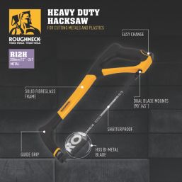 Roughneck R12H 24tpi Metal/Plastic Heavy Duty Hacksaw 12" (300mm)