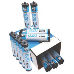 No Nonsense 820 Sanitary Silicone Clear 310ml 12 Pack