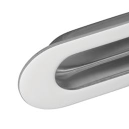 Eurospec Oval Flush Pull Handle 120mm Polished Stainless Steel