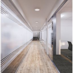 Ansell Disco Slim Indoor & Outdoor Round LED Wall/Ceiling Light White 13W 1027-1083lm