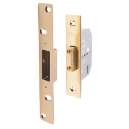 ERA  5 Lever Brass Mortice Deadlock 64mm Case - 44mm Backset