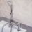Aqualisa Central Chrome 123mm Deck Mounted Dual Control Manual Shower Mixer Tap