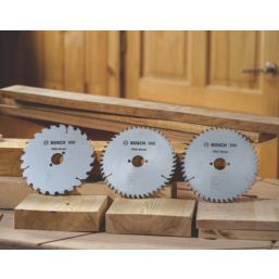 Bosch Pro Wood Circular Saw Blades 190mm x 30mm 24T / 48T 3 Pack