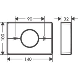 Hansgrohe AddStoris Sanitary Bag Dispenser Brushed Black Chrome