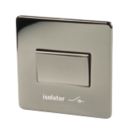Crabtree Platinum 6A 1-Gang 3-Pole Fan Isolator Switch Black Nickel