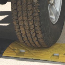 JSP Speed Bump Ends Yellow 400mm 2 Pack
