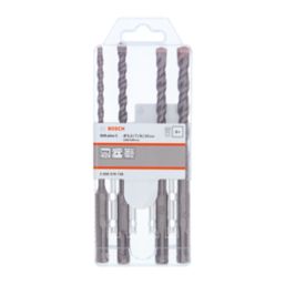Bosch Plus-3 SDS Plus Shank Masonry Drill Bit Set 4 Pieces