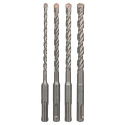 Bosch Plus-3 SDS Plus Shank Masonry Drill Bit Set 4 Pieces