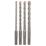 Bosch Plus-3 SDS Plus Shank Masonry Drill Bit Set 4 Pieces