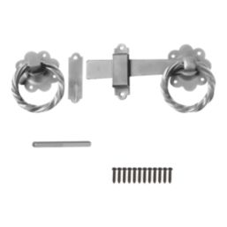 Smith & Locke Twisted Ring Gate Latch Silver 152mm
