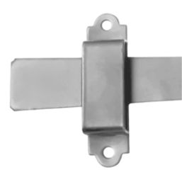Smith & Locke Twisted Ring Gate Latch Silver 152mm