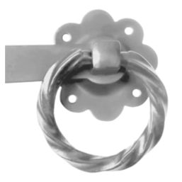 Smith & Locke Twisted Ring Gate Latch Silver 152mm