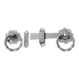 Smith & Locke Twisted Ring Gate Latch Silver 152mm