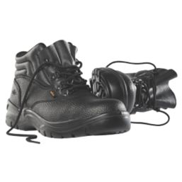 Site Slate Chukka Size 9  Black  Steel Toe Cap Safety Boots