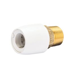 Hep2O  Plastic Push-Fit Adapting Male Coupler 15mm x 1/2"