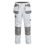 Site Jackal Work Trousers White / Grey 34" W 32" L