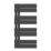 Flomasta Cantilever 800mm x 400mm 1017BTU Black Vertical Designer Radiator