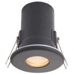 Saxby Major GU10 Fixed  Fire Rated Recessed Downlight Black