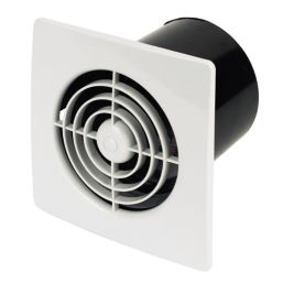 Manrose LP100STW 100mm (4") Axial Bathroom Extractor Fan with Timer White 240V