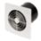 Manrose LP100STW 100mm (4") Axial Bathroom Extractor Fan with Timer White 240V