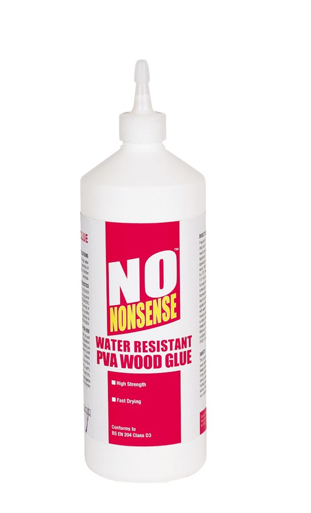 No Nonsense Weather Resistant PVA Wood Glue 1Ltr Screwfix