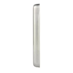 Hager Sollysta WRP4EUBSW 4-Module Modular Faceplate Brushed Steel