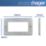 Hager Sollysta WRP4EUBSW 4-Module Modular Faceplate Brushed Steel