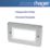Hager Sollysta WRP4EUBSW 4-Module Modular Faceplate Brushed Steel