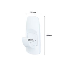 Command White Self-Adhesive Jumbo Hook