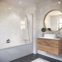 Mira Atom Chrome 98mm Deck Mounted Dual Control Thermostatic Shower Mixer Tap