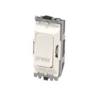 MK Grid Plus 10A 2-Way Grid Retractive Switch White with Colour-Matched Inserts