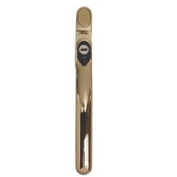 Fab & Fix Left or Right-Handed Inline Connoisseur Espagnolette Window Handle Polished Gold