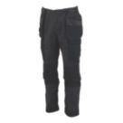 DEWALT Lubec Work Trousers Grey / Black 38" W 31" L