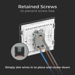 British General Evolve 20A 16AX 1-Gang 2-Way Wide Rocker Light Switch  Matt Black with Black Inserts