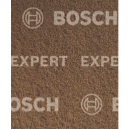 Bosch Expert N880 Metal Fleece Pads 140mm x 115mm Brown 2 Pack