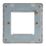 Contactum Lyric 2-Module Modular Faceplate Brushed Steel