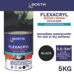 Bostik Flexacryl Roof Repair Compound Black 5kg