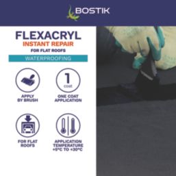Bostik Flexacryl Roof Repair Compound Black 5kg