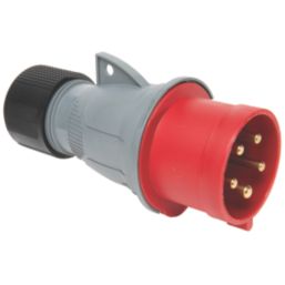 Amphenol 32A 4P+E Straight Plug 415V