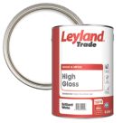 Leyland Trade 5Ltr Brilliant White High Gloss Solvent-Based Trim Paint