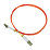 Labgear Duplex Multi Mode Orange LC- LC OM1 LSZH Fibre Optic Cable 1m