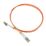 Labgear Duplex Multi Mode Orange LC- LC OM1 LSZH Fibre Optic Cable 1m