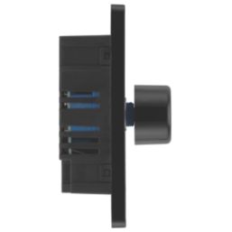 British General Evolve 2-Gang 2-Way LED Dimmer Switch  Satin Brass with Black Inserts